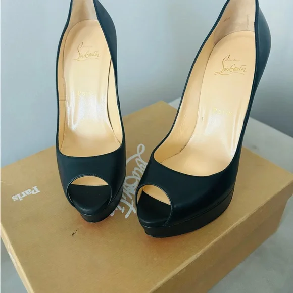 Christian Louboutin Lady Peep 150mm High Heels - Main Image